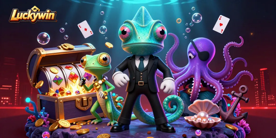 Spin the slots and uncover treasures at Luckywin while enjoying underwater adventures with vibrant characters.
