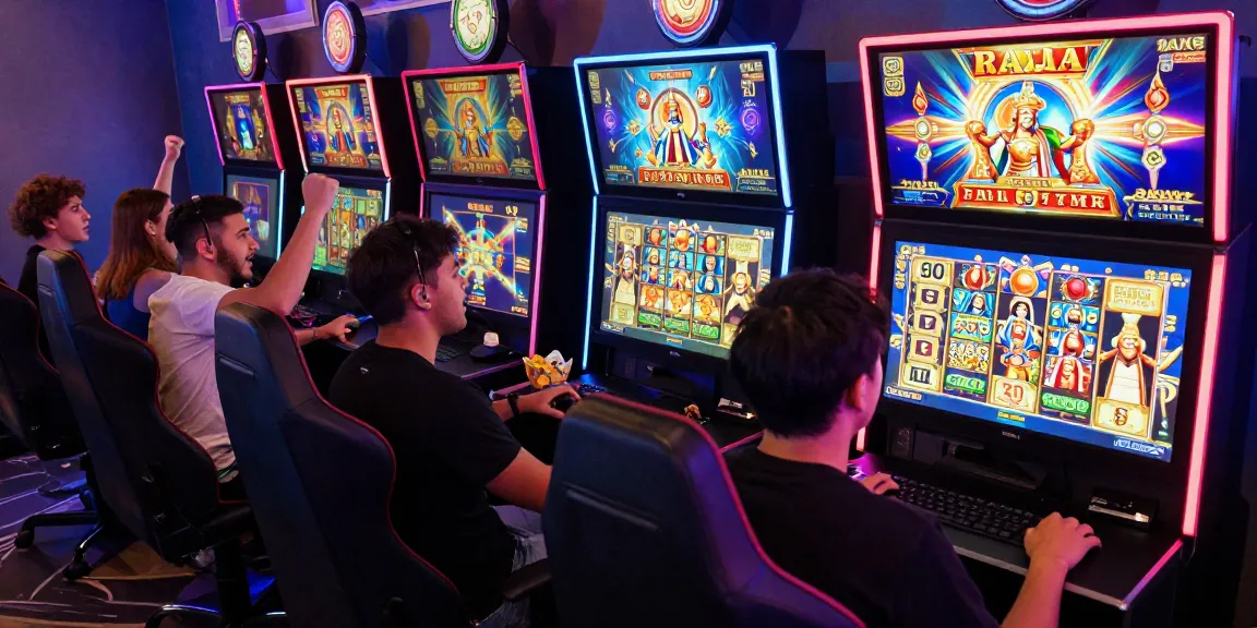 Engaging online slot raja gaming scene with players experiencing immersive gameplay.