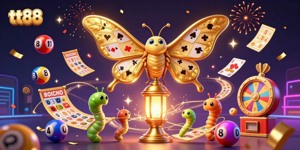 Engage with the vibrant world of tt88, showcasing lively lottery and casino elements in an exciting celebration.
