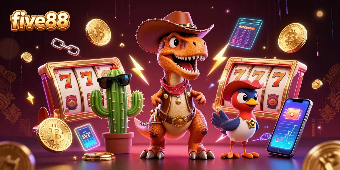 Experience the excitement of five88 casino with animated characters and vibrant gaming elements.