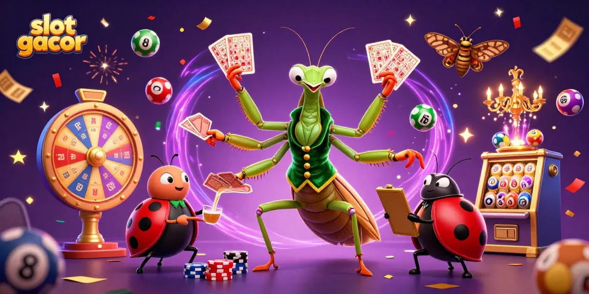 Slot gacor menampilkan karakter asli dalam suasana kasino yang meriah.
