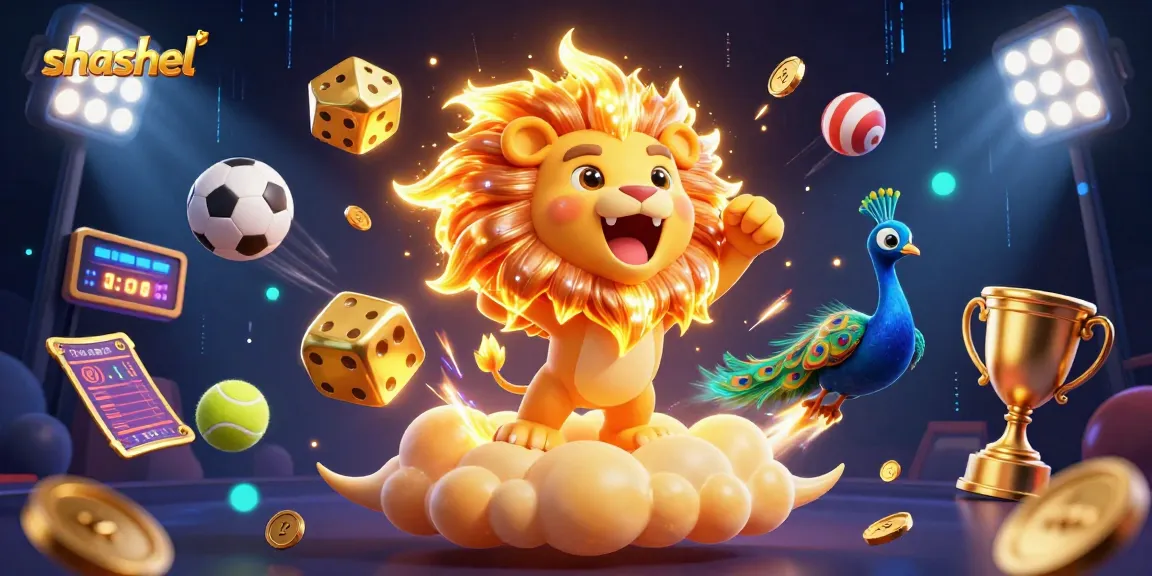 Engage with shashel's ultimate betting experience amid golden dice and vibrant sports elements.