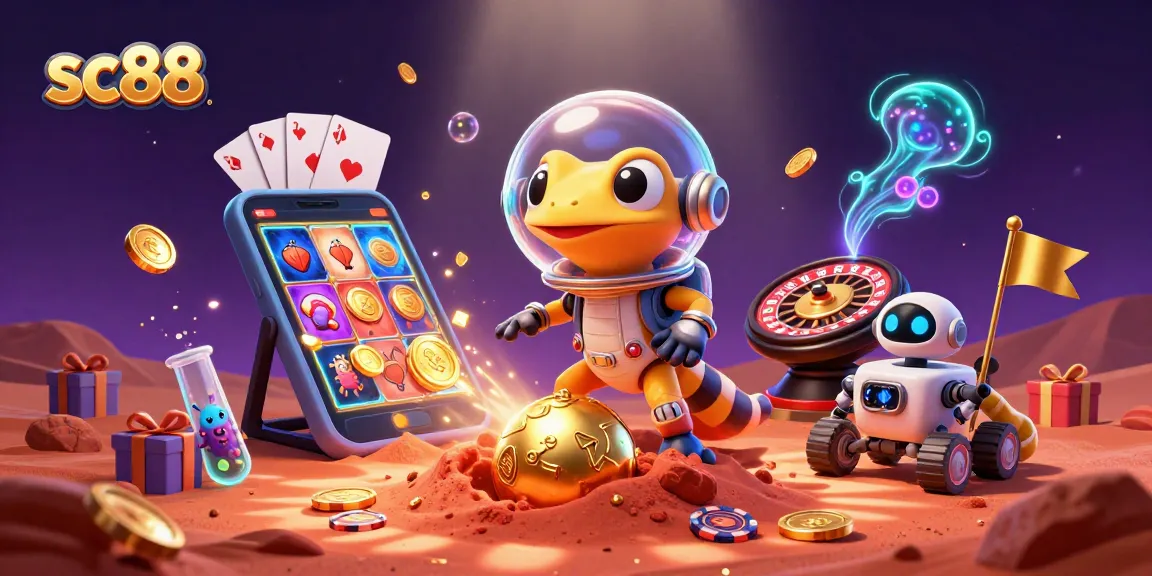 Spin reels and win big with sc88 in a vibrant 3D Martian casino adventure