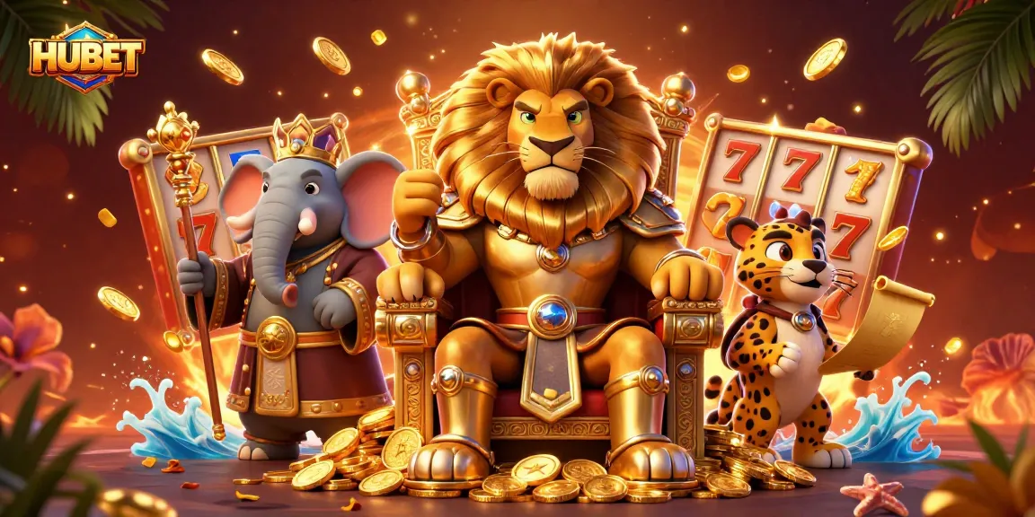 Engage with HUBET's thrilling gaming experience featuring exciting slot games and dynamic characters.