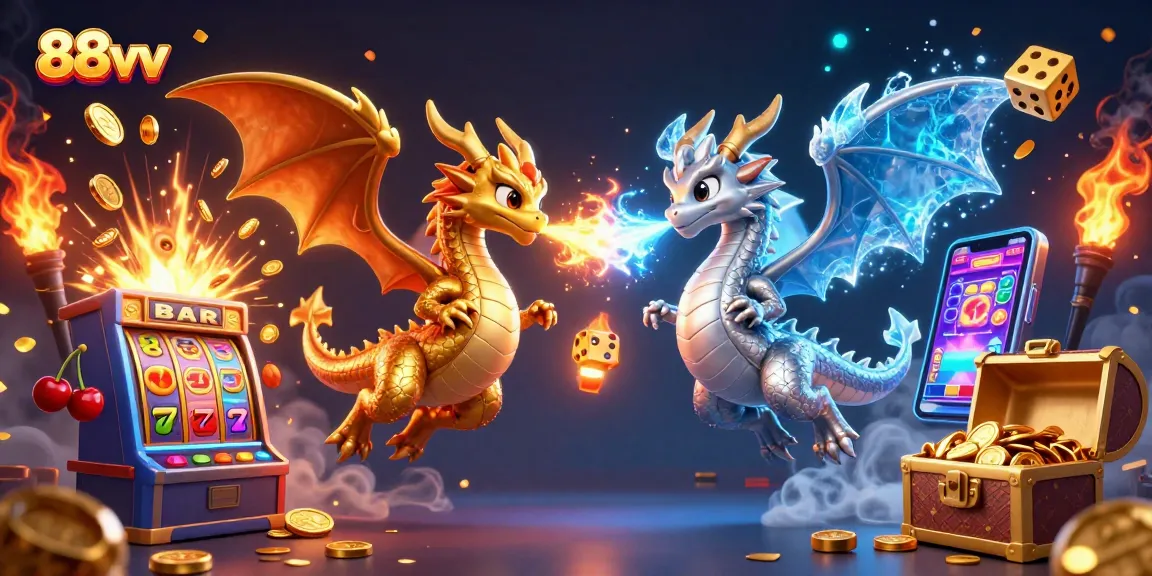 Engage with exciting 88vv slots through a dynamic scene of dragons and treasures.