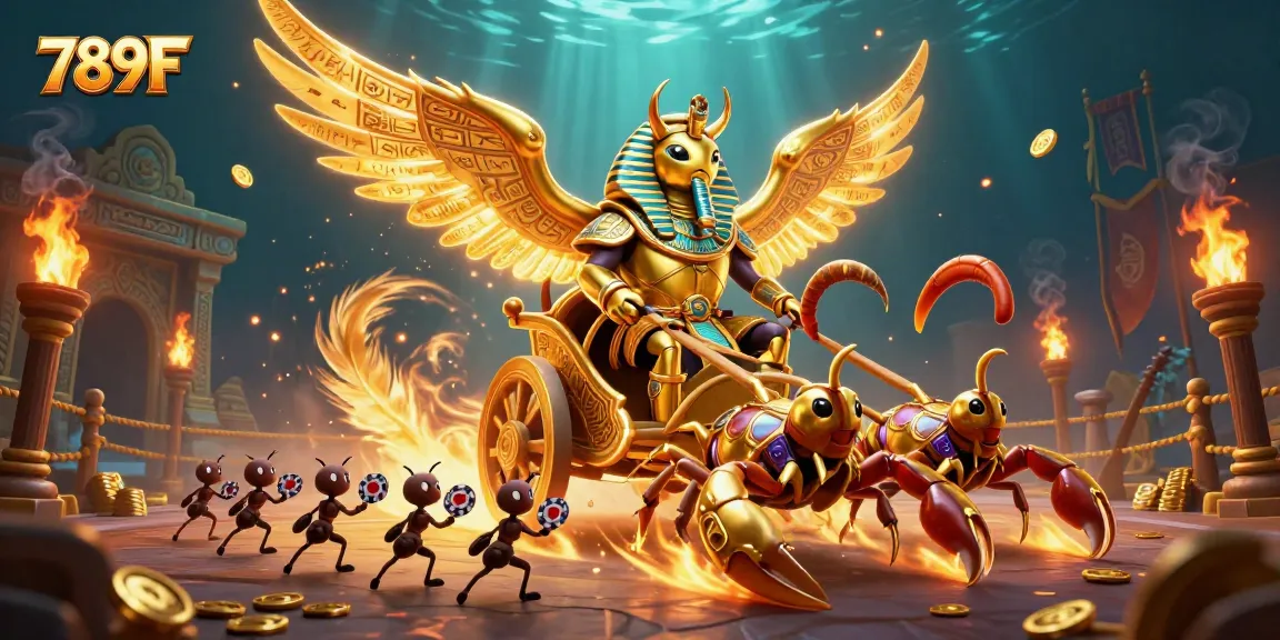 Engage in thrilling gaming dynamics with 789F, featuring vibrant casino elements and 3D characters.
